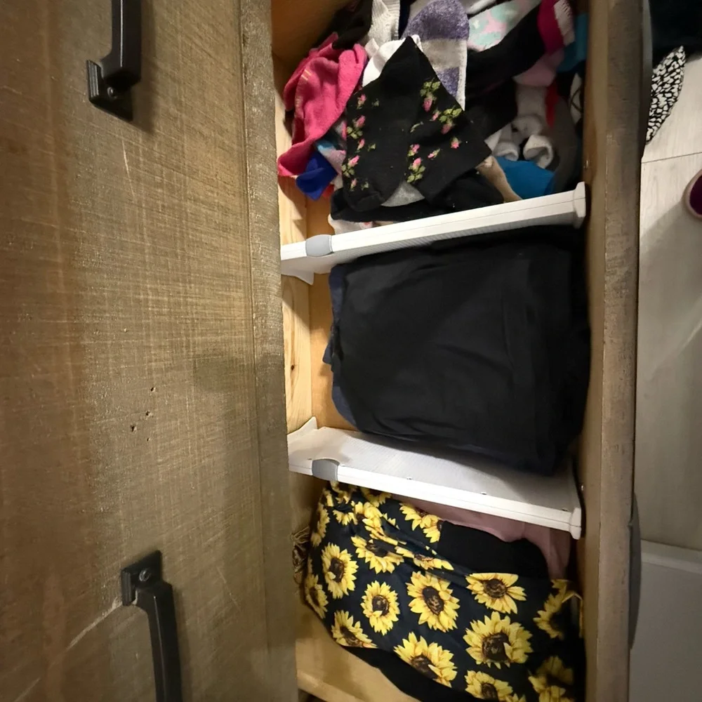 Drawers dividers . These are essential to maintain and keep separate your items